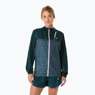 Női futókabát ASICS Fujitrail Packable saxon green/light ube