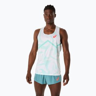Férfi ASICS Light Knit Singlet nyugtató tengeri futópóló