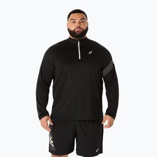 Férfi hosszú ujjú futófelső ASICS Icon LS 1/2 Zip performance black