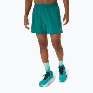 Férfi futónadrág ASICS Road 5IN rainy lake/light teal
