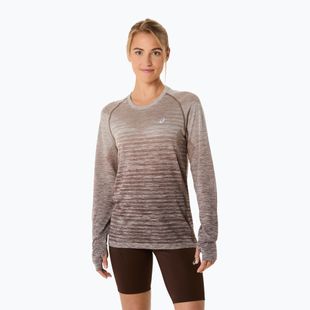 Női hosszú ujjú futófelső ASICS Seamless taupe grey/coffee