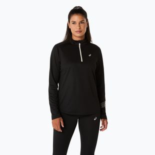 Női hosszú ujjú futófelső ASICS Icon 1/2 Zip LS Top performance black