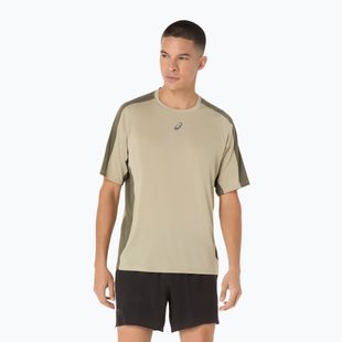 ASICS férfi futópóló Fujitrail Elite Top khaki/hangyász zöld