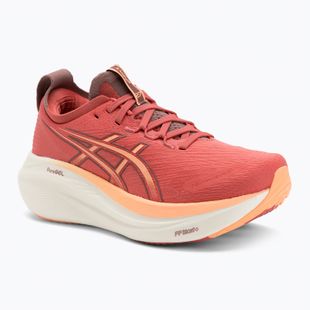 Asics Gel-Nimbus 27 női futócipő sötét rózsaszín agyag/narancs izzó