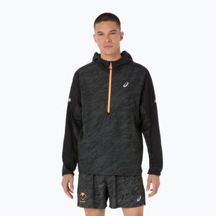 ASICS férfi Fujitrail Packable Windbreaker teljesítményű fekete futókabát