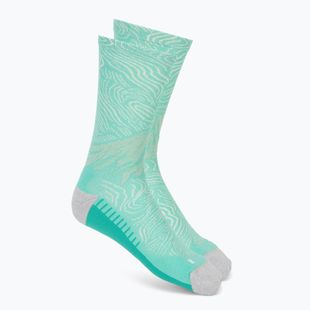 Zoknik ASICS Fujitrail Graphic Crew aurora green/light dust