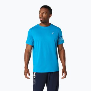 Férfi futópóló ASICS Icon SS Aegean Blue/Cream