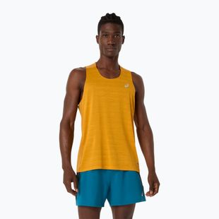 Férfi futótrikó ASICS Road Singlet golden yellow
