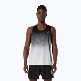 Férfi futótrikó ASICS Road Fade Singlet performance black/cream