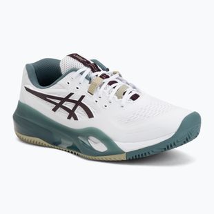 Férfi teniszcipő ASICS Gel-Resolution X Clay white/dark aubergine