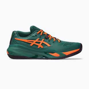 Férfi padelcipő Asics Gel-Resolution X Padel Jewel Green/Energy Orange