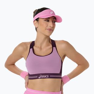 Sportmelltartó ASICS Game Compression Bra Dark Aubergine/Bubblegum