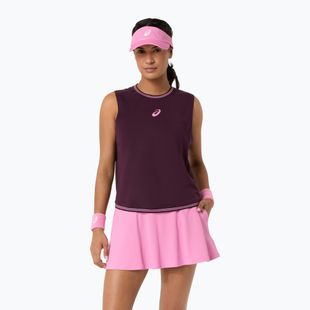 Női teniszpóló ASICS Game Sleeveless Top W dark aubergine