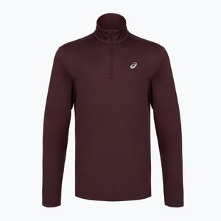 Férfi futópulóver ASICS Core Ls 1/2 Zip Winter Top dark currant