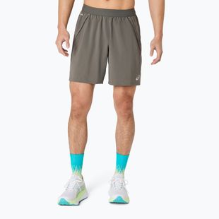 Férfi futónadrág Asics Road 2-N-1 7In Short Truffle Grey