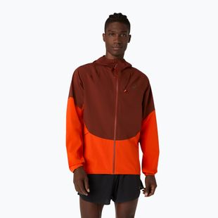 Férfi futókabát ASICS Metarun Legend Jacket cherry tomato/singed red
