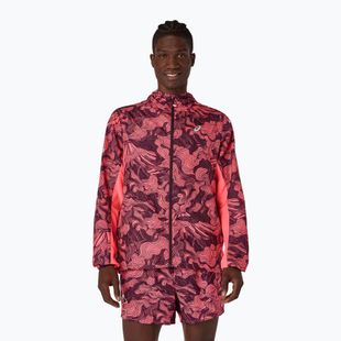 Férfi futókabát Asics Fujitrail Packable Jacket blazing coral/dark aubergine