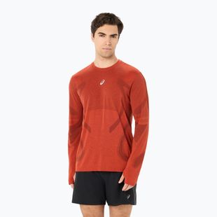 Férfi futó hosszú ujjú póló ASICS Road Seamless Top singed red