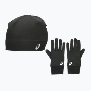 Sapka + kesztyűk ASICS Winter Pack performance black