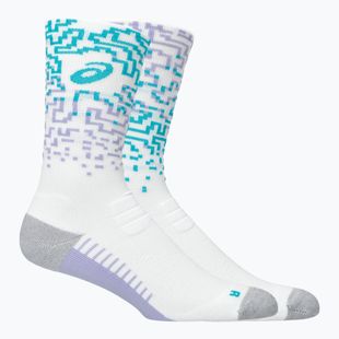 Zokni ASICS Performance Run Crew white/energy aqua