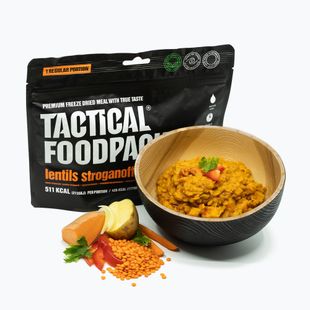 Fagyasztva szárított élelmiszer Tactical Foodpack Lencse Strogonoff Vege 120 g