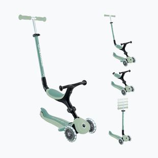 Gyermek háromkerekű roller Globber Go.Up Active Ecologic Lights pistachio