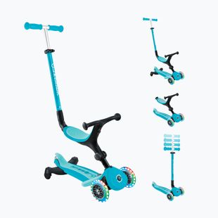 Gyermek háromkerekű roller Globber Go.Up Active Lights 360 aqua