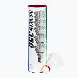 Tollaslabda YONEX Mavis 350 W 6 pack white