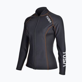 Női úszó hosszú ujjú felső TUSA Rashguard Thermal black