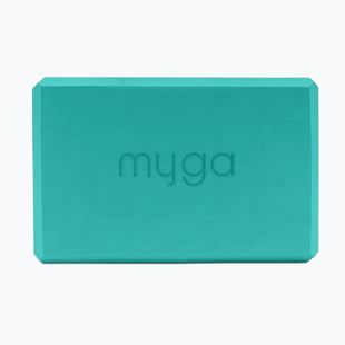 Jógatégla Myga Foam Block turquoise