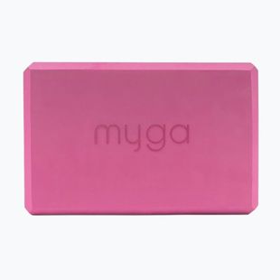 Jógatégla Myga Foam Block pink