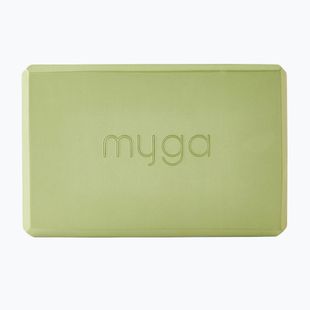 Jógatégla Myga Foam Block green