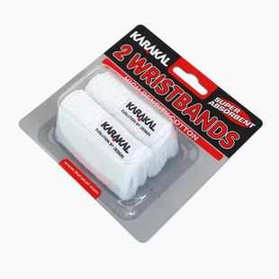 Csuklópánt Karakal Wristband 2 db white