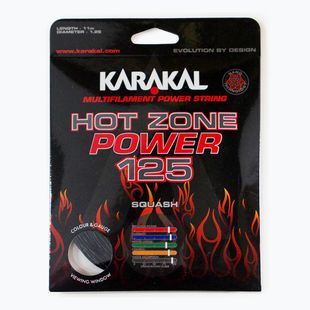 Karakal Hot Zone Power 125 11 m fekete Squash zsinór