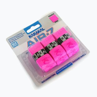 Squash ütőmarkolatok Karakal Air 7 Overwrap Grip 6 pack pink
