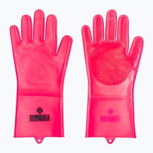 Muc-Off Deep Scrubber Gloves pink kerékpár tisztítókesztyű