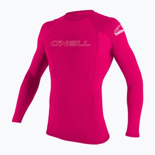 Gyerek hosszú ujjú felső úszáshoz O'Neill Basic Skins LS Rash Guard watermelon