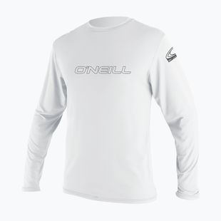 Férfi hosszú ujjú felső úszáshoz O'Neill Basic Skins Sun Shirt white