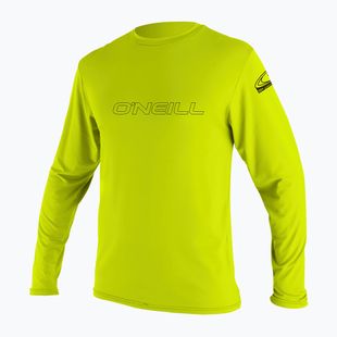 O'Neill Youth Basic Skins Sun Shirt lime úszó hosszú ujjú póló