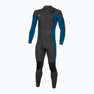 Gyerek neoprén ruha O'Neill Youth Ninja 4/3 Chest Zip Full black/ ultrablue/ dayglo