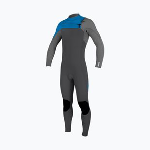 O'Neill Youth Hyperfreak 3/2+ Chest Zip Full grafit/füst/baliblue gyermek úszószivacs