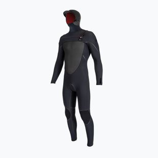 Férfi O'Neill Psycho Tech 6/4+ Chest Zip w/Hood A00 úszó búvárruha fekete 5545