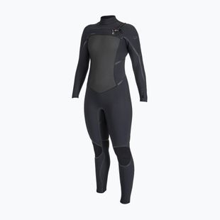 Női úszóruha O'Neill Psycho Tech 5/4+ Chest Zip Full fekete/fekete