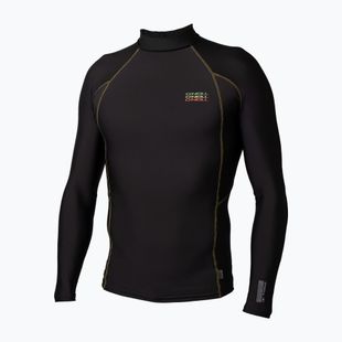 Férfi úszó hosszú ujjú felső O'Neill Trvlr Graphic Skins Rash Guard black/black/black:multi(rasta)