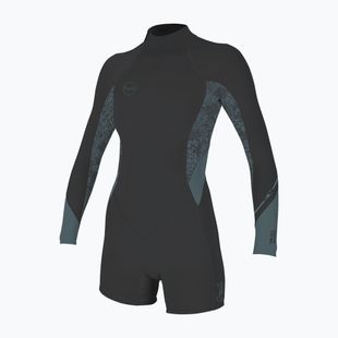 Női neoprén ruha úszáshoz O'Neill Bahia 2/1 mm Back Zip Spring tempered steel/shaded island sky
