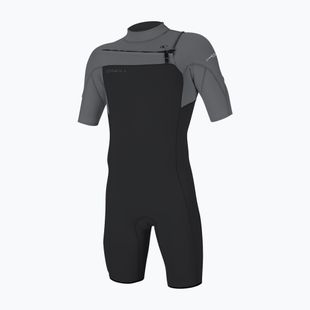 Férfi úszóruha O'Neill Hammer 2mm Chest Zip SS Spring IS6 tempered steel/smoke/smoke