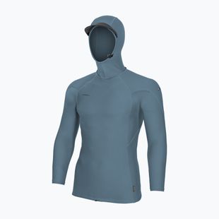 Férfi úszó hosszú ujjú felső O'Neill Hyperfreak Skins Rash Guard Hooded blue fusion/blue fusion