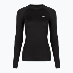 Női hosszú ujjú úszó felső O'Neill Basic Skins Rash Guard LS black
