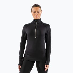 Női termoaktív pulóver Surfanic Cozy Zip Neck fekete