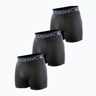 Férfi termikus boxeralsó Surfanic Carbondri 3 pár black